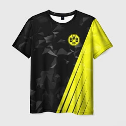 Футболка мужская FC Borussia Dortmund: Abstract, цвет: 3D-принт