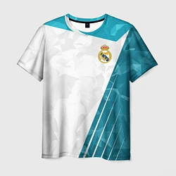 Футболка мужская FC Real Madrid: Abstract, цвет: 3D-принт