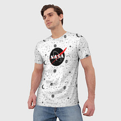 Футболка мужская NASA: Moonlight, цвет: 3D-принт — фото 2