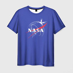 Футболка мужская NASA: Blue Space, цвет: 3D-принт