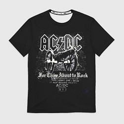 Футболка мужская AC DC - gun, цвет: 3D-принт