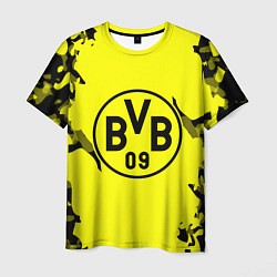 Футболка мужская FC Borussia Dortmund: Yellow & Black, цвет: 3D-принт