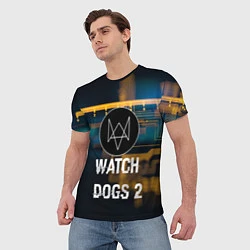 Футболка мужская Watch Dogs 2: Tech Scheme, цвет: 3D-принт — фото 2