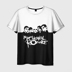 Футболка мужская My Chemical Romance B&W, цвет: 3D-принт