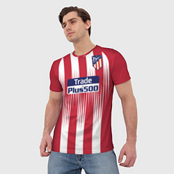 Футболка мужская FC Atletico Madrid: Griezmann Home 18/19, цвет: 3D-принт — фото 2