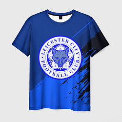 Футболка мужская FC Leicester: Abstract style, цвет: 3D-принт
