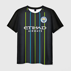 Футболка мужская FC Manchester City: Away 18/19, цвет: 3D-принт