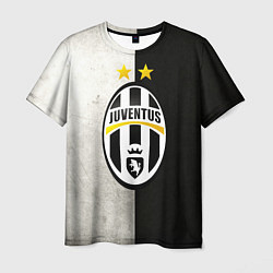 Футболка мужская FC Juventus W&B, цвет: 3D-принт
