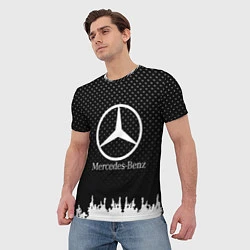 Футболка мужская Mercedes-Benz: Black Side, цвет: 3D-принт — фото 2