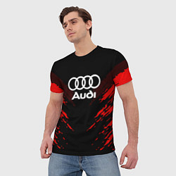 Футболка мужская Audi: Red Anger, цвет: 3D-принт — фото 2