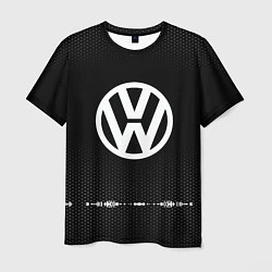 Футболка мужская Volkswagen: Black Abstract, цвет: 3D-принт