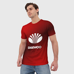 Футболка мужская Daewoo: Red Carbon, цвет: 3D-принт — фото 2