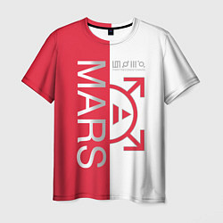 Футболка мужская 30 seconds to Mars - emblem, цвет: 3D-принт