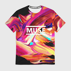 Футболка мужская MUSE: Neon Colours, цвет: 3D-принт