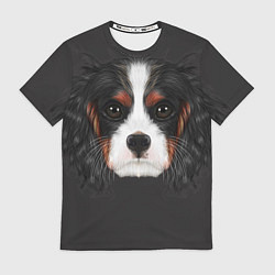 Футболка мужская Cavalier King Charles, цвет: 3D-принт