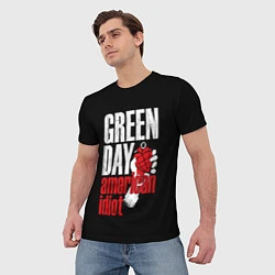 Футболка мужская Green Day: American Idiot, цвет: 3D-принт — фото 2