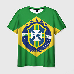 Футболка мужская CBF Brazil цвета 3D-принт — фото 1