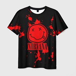 Футболка мужская Nirvana: Blooded Smile, цвет: 3D-принт