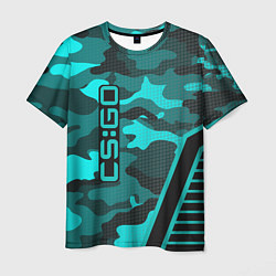 Футболка мужская CS:GO Blue Camo, цвет: 3D-принт