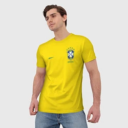 Футболка мужская Сборная Бразилии, цвет: 3D-принт — фото 2
