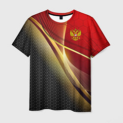 Футболка мужская RUSSIA SPORT: Gold Collection, цвет: 3D-принт