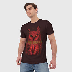 Футболка мужская Twin Peaks: Red Owl, цвет: 3D-принт — фото 2