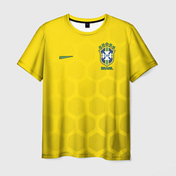 Футболка мужская Brazil Team: WC 2018, цвет: 3D-принт
