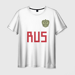 Футболка мужская Rus Team: Away WC 2018, цвет: 3D-принт