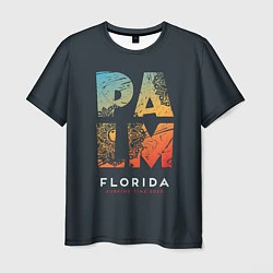 Футболка мужская Palm Florida: Surfing Time, цвет: 3D-принт