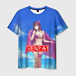 Футболка мужская Senpai: Summer Girl, цвет: 3D-принт
