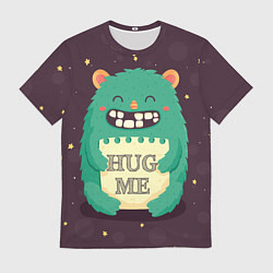 Мужская футболка Monster: Hug me