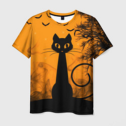 Футболка мужская Halloween Cat, цвет: 3D-принт