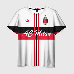 Футболка мужская AC Milan: White Form, цвет: 3D-принт