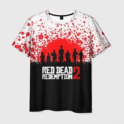 Футболка мужская RDR 2: Red Blood, цвет: 3D-принт