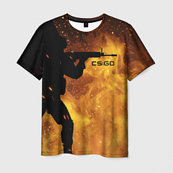 Футболка мужская CS:GO Dark Fire, цвет: 3D-принт