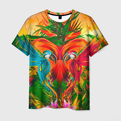 Футболка мужская Яркие тропики, цвет: 3D-принт
