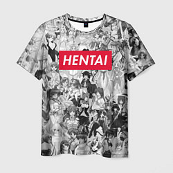 Футболка мужская HENTAI, цвет: 3D-принт