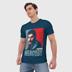 Футболка мужская Queen: Freddie Mercury, цвет: 3D-принт — фото 2