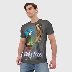 Футболка мужская Sally Face: Friends, цвет: 3D-принт — фото 2