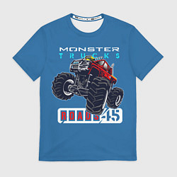 Футболка мужская Monster trucks, цвет: 3D-принт
