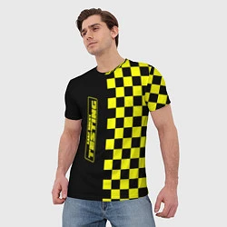 Футболка мужская Testing ASAP Rocky: Yellow Grid, цвет: 3D-принт — фото 2