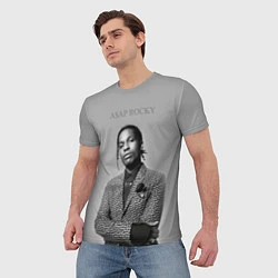 Футболка мужская ASAP Rocky: Grey Fashion, цвет: 3D-принт — фото 2