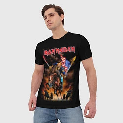 Футболка мужская Iron Maiden: USA Warriors, цвет: 3D-принт — фото 2