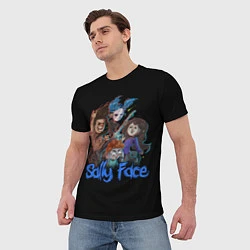 Футболка мужская Sally Face: Rock Band, цвет: 3D-принт — фото 2