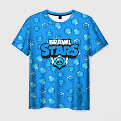Футболка мужская Brawl Stars: Blue Team, цвет: 3D-принт