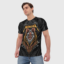 Футболка мужская Metallica мышь летучая, цвет: 3D-принт — фото 2
