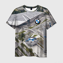 Футболка мужская BMW city, цвет: 3D-принт