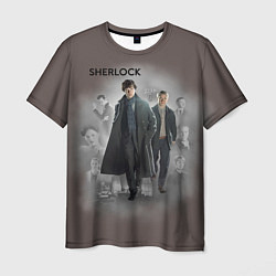 Футболка мужская Sherlock, цвет: 3D-принт