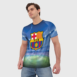 Футболка мужская FC Barcelona, цвет: 3D-принт — фото 2
