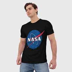 Футболка мужская NASA Краски, цвет: 3D-принт — фото 2